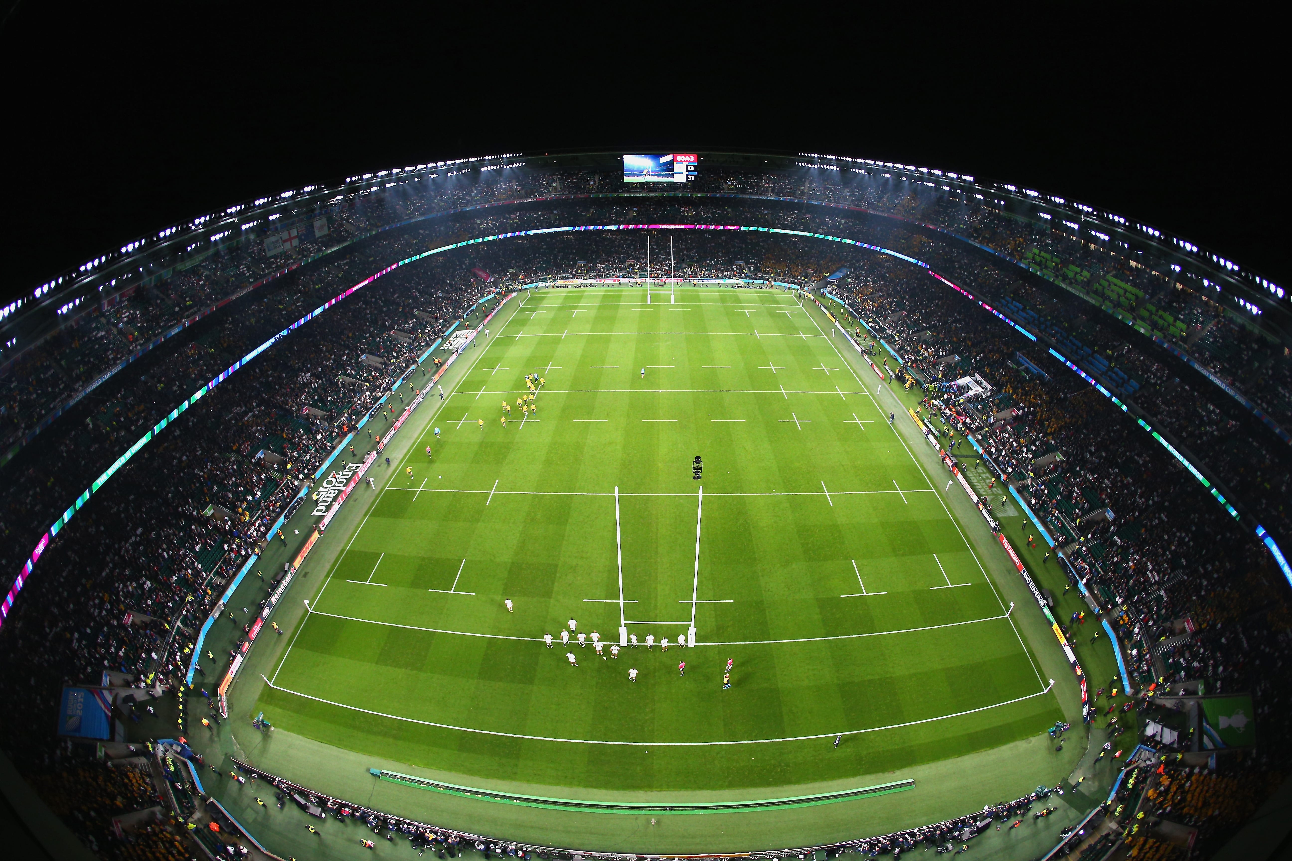 England vs. Australia Rugby match at Twickenham Stadium