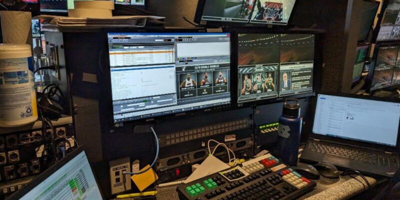 Use of Opta data in a broadcast control room