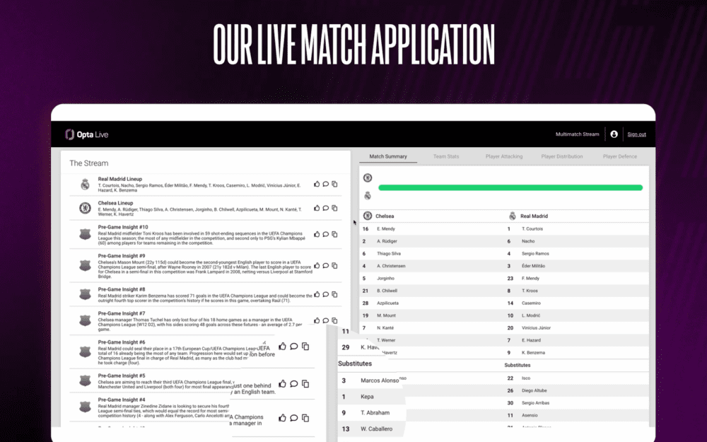 OptaLive Application